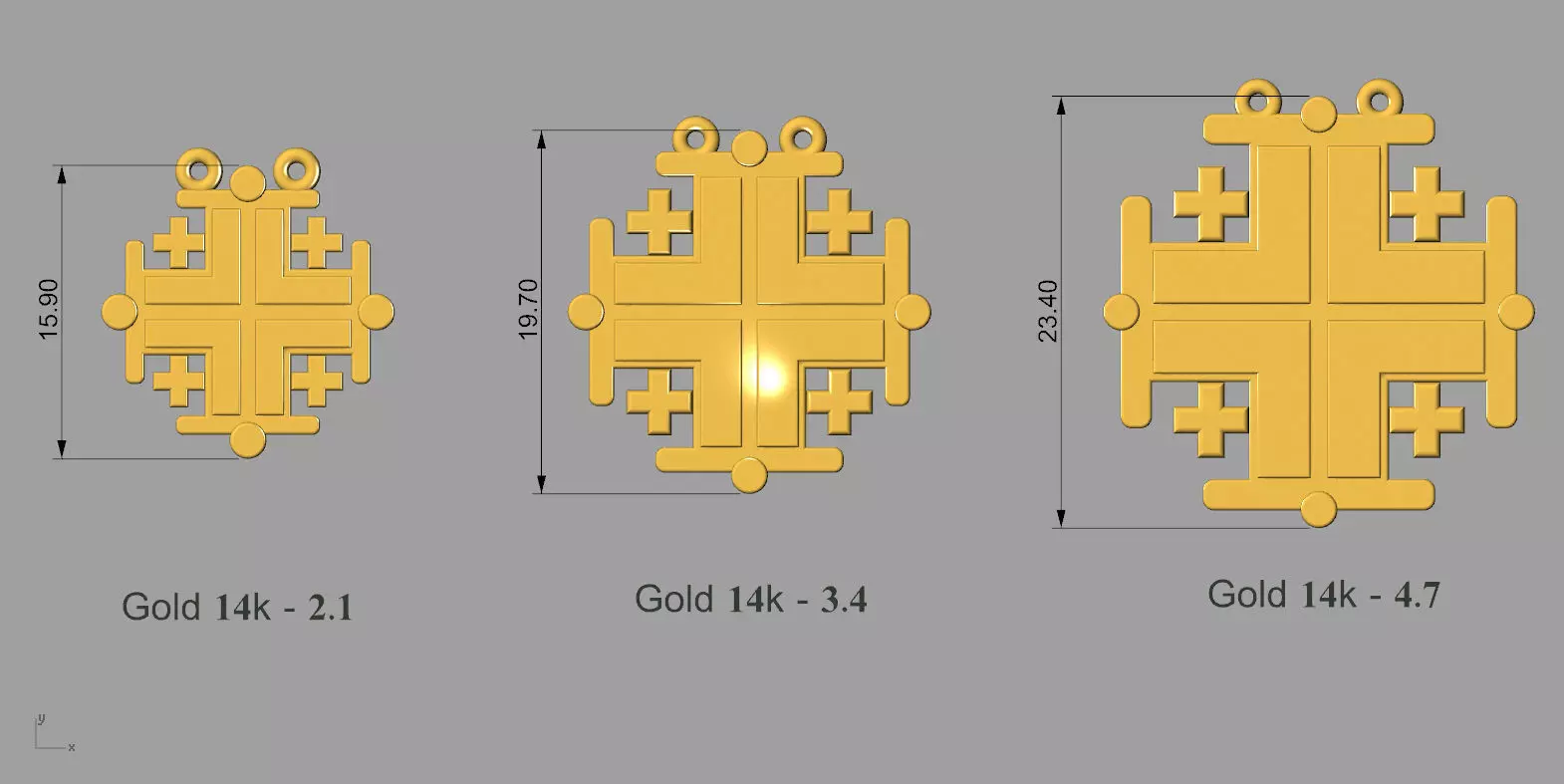 Cross Of Knightly Order Of The Holy Sepulcher Of Jerusalem 3D print model_5