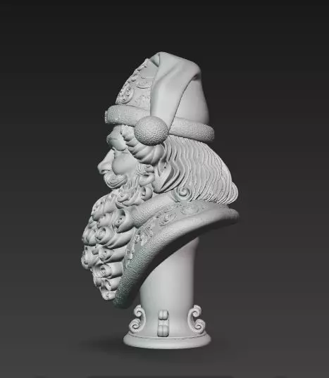 Bust of Saint Nicholas  The Wise Guardian of Winter 3D Model 3D print model_6