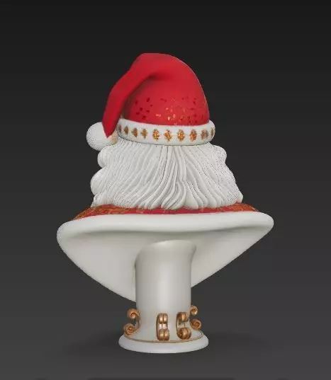 Bust of Saint Nicholas  The Wise Guardian of Winter 3D Model 3D print model_32