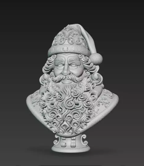 Bust of Saint Nicholas  The Wise Guardian of Winter 3D Model 3D print model_7