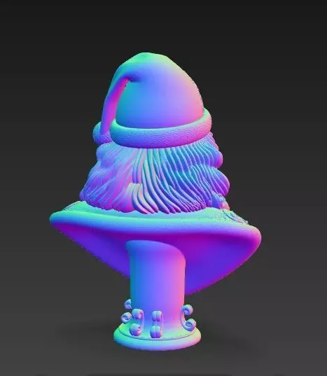 Bust of Saint Nicholas  The Wise Guardian of Winter 3D Model 3D print model_11