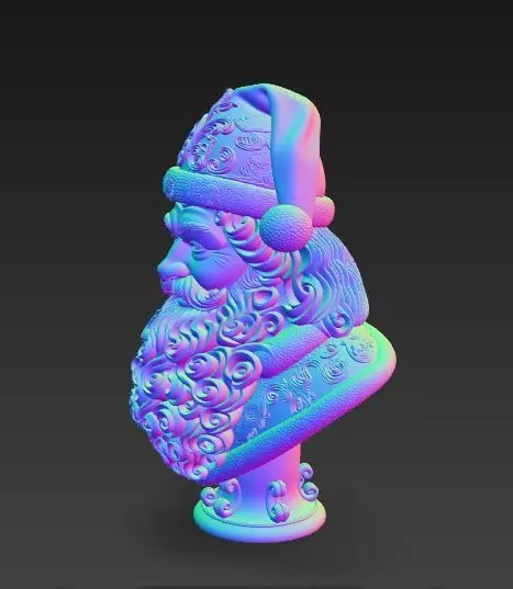 Bust of Saint Nicholas  The Wise Guardian of Winter 3D Model 3D print model_14