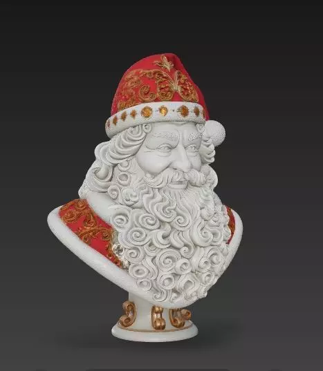 Bust of Saint Nicholas  The Wise Guardian of Winter 3D Model 3D print model_13