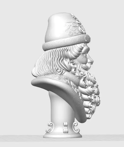 Bust of Saint Nicholas  The Wise Guardian of Winter 3D Model 3D print model_19
