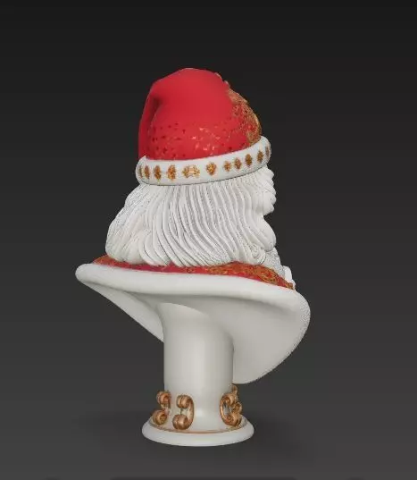 Bust of Saint Nicholas  The Wise Guardian of Winter 3D Model 3D print model_31