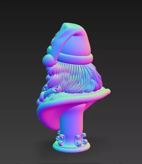 Bust of Saint Nicholas  The Wise Guardian of Winter 3D Model 3D print model_12