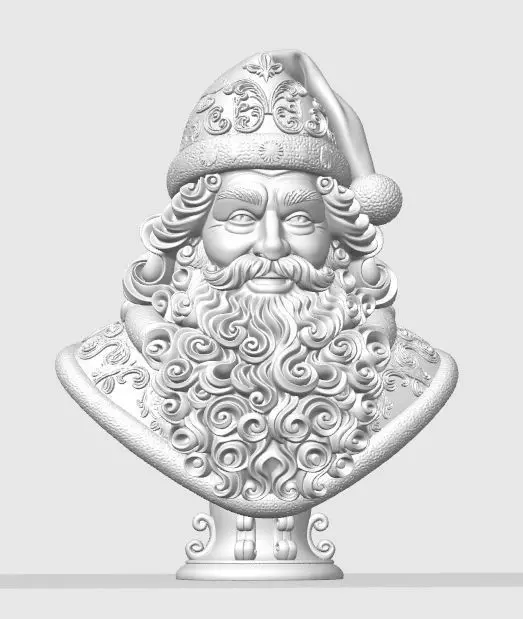 Bust of Saint Nicholas  The Wise Guardian of Winter 3D Model 3D print model_16