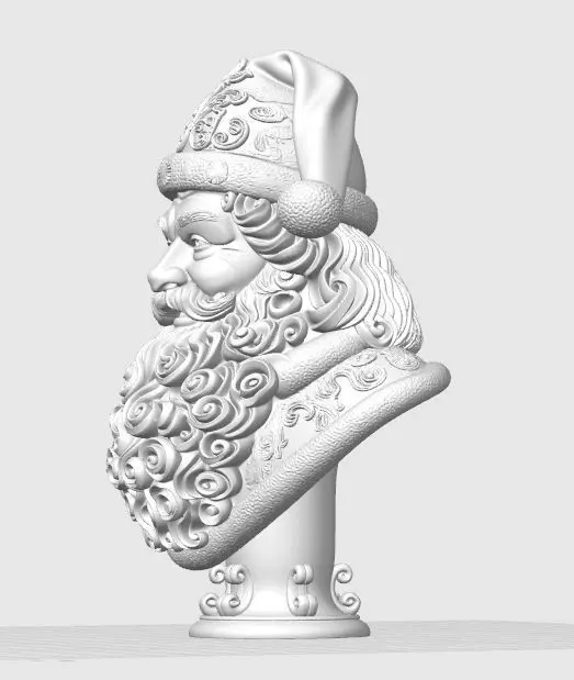 Bust of Saint Nicholas  The Wise Guardian of Winter 3D Model 3D print model_23