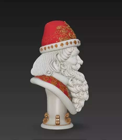 Bust of Saint Nicholas  The Wise Guardian of Winter 3D Model 3D print model_24