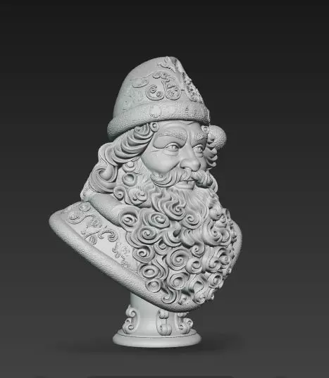 Bust of Saint Nicholas  The Wise Guardian of Winter 3D Model 3D print model_36