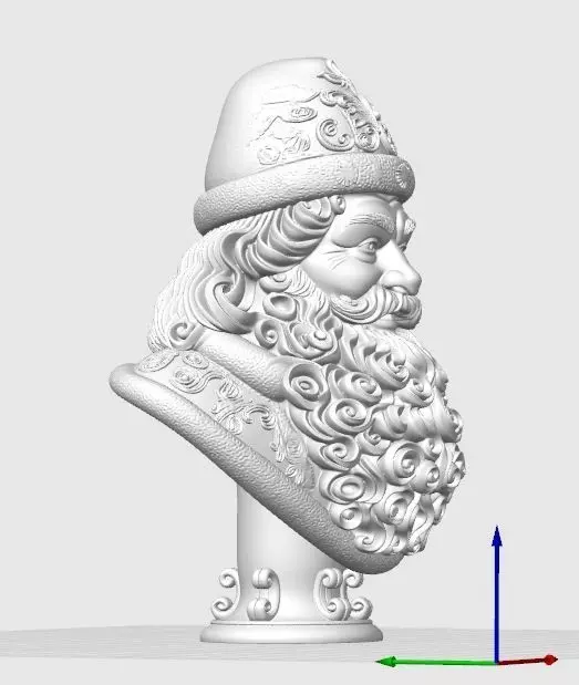 Bust of Saint Nicholas  The Wise Guardian of Winter 3D Model 3D print model_18