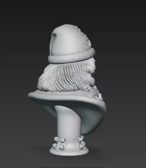 Bust of Saint Nicholas  The Wise Guardian of Winter 3D Model 3D print model_4