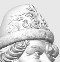 Bust of Saint Nicholas  The Wise Guardian of Winter 3D Model 3D print model_30