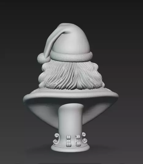 Bust of Saint Nicholas  The Wise Guardian of Winter 3D Model 3D print model_5