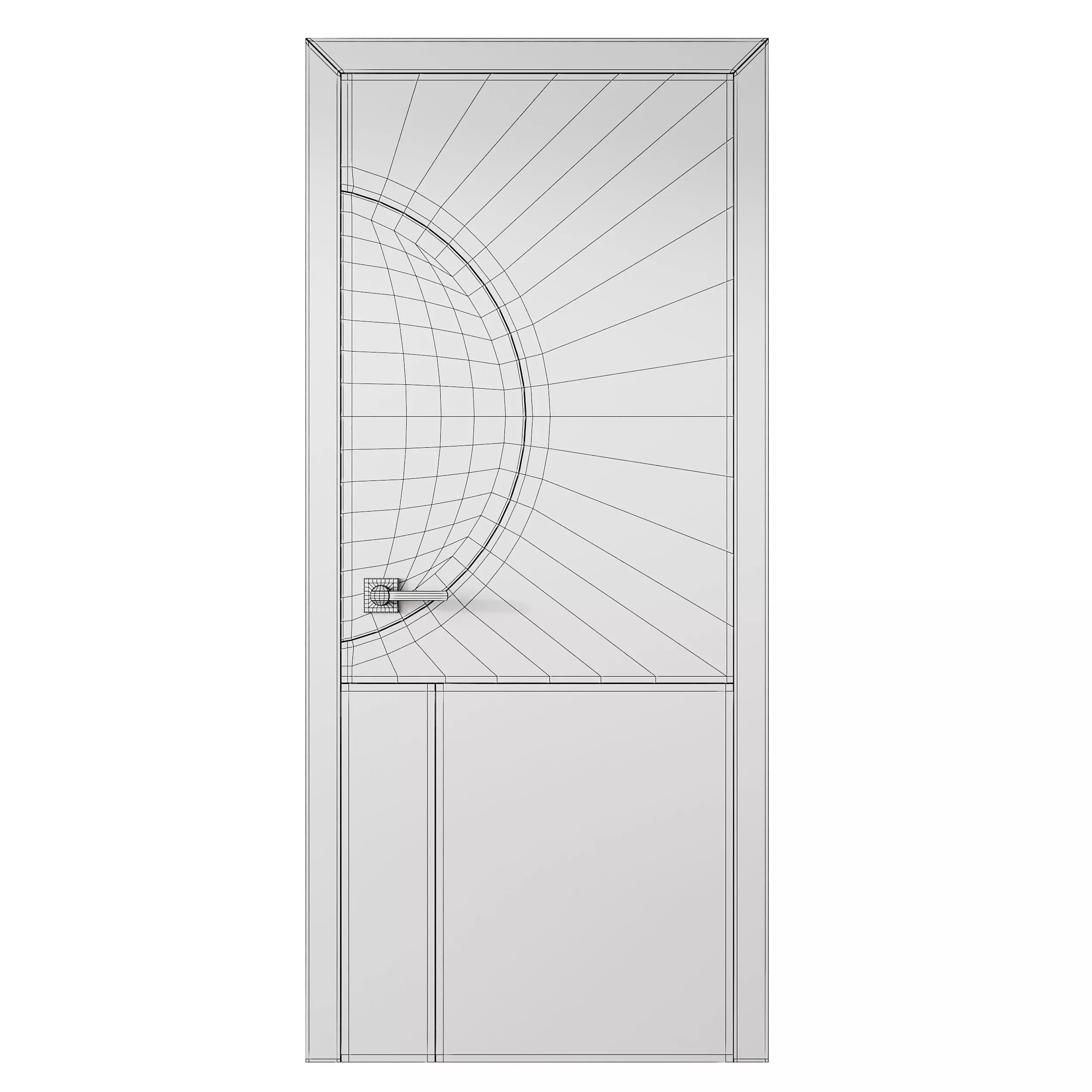 Modern Flush Interior Door 16 3D model_14