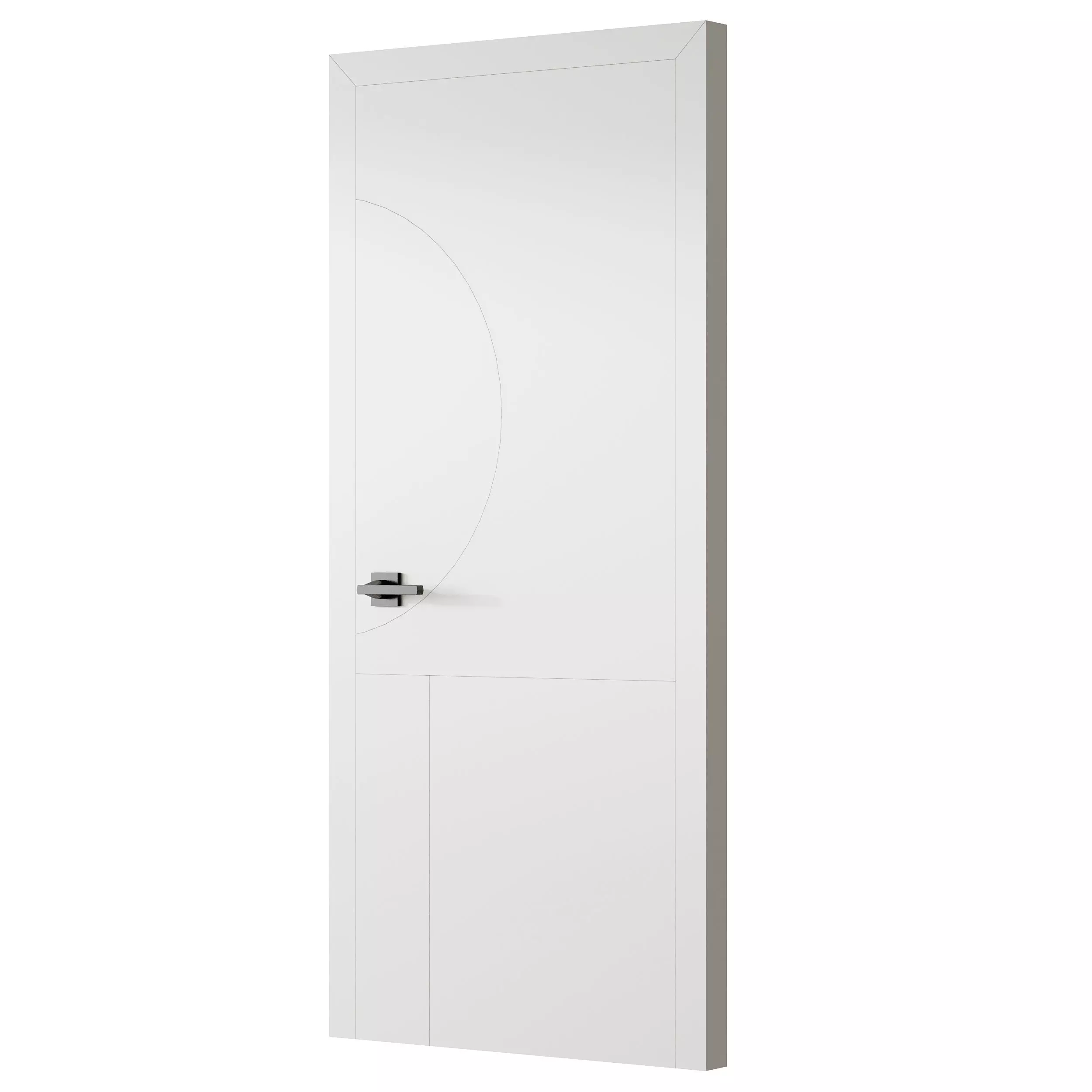 Modern Flush Interior Door 16 3D model_1