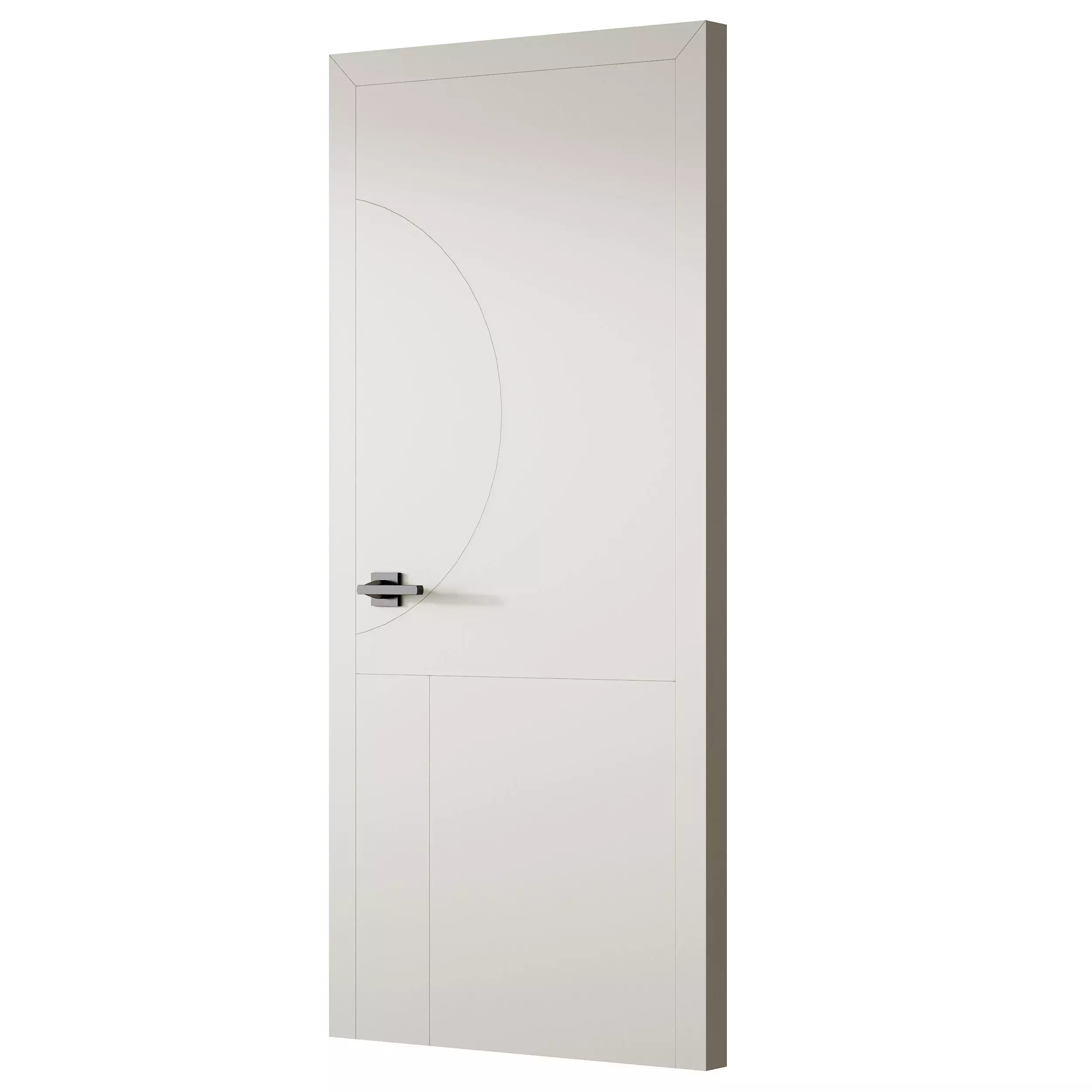 Modern Flush Interior Door 16 3D model_6