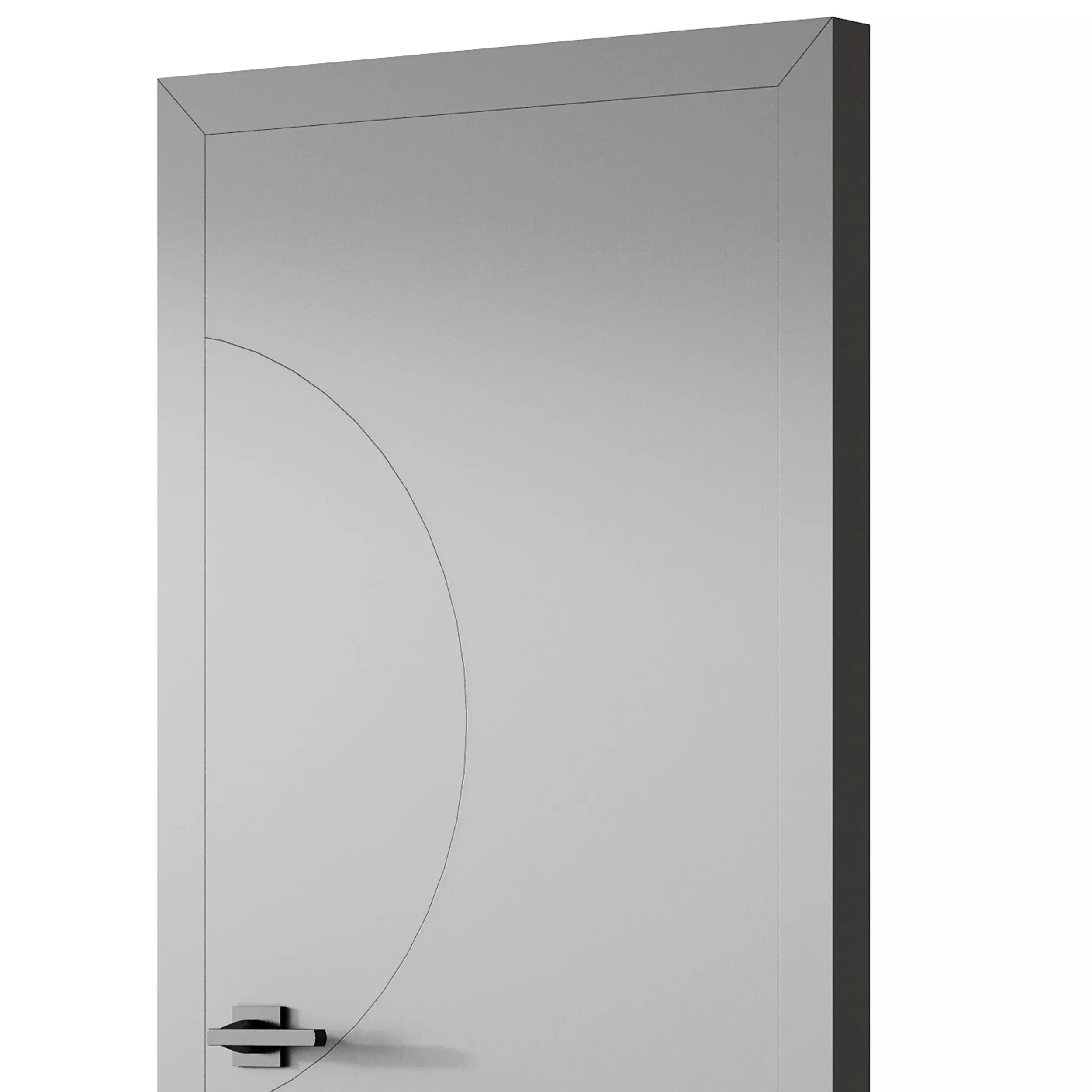 Modern Flush Interior Door 16 3D model_10