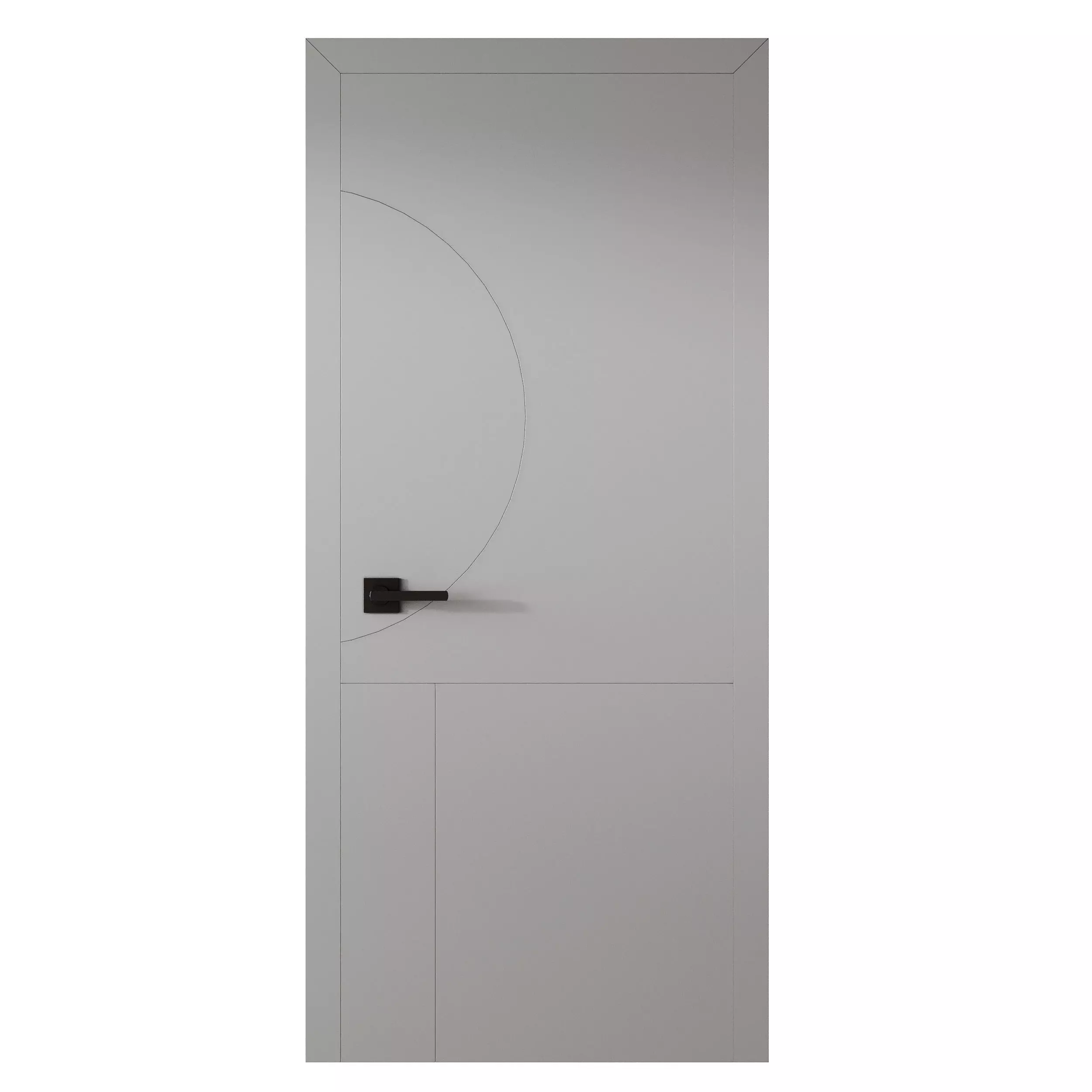 Modern Flush Interior Door 16 3D model_4