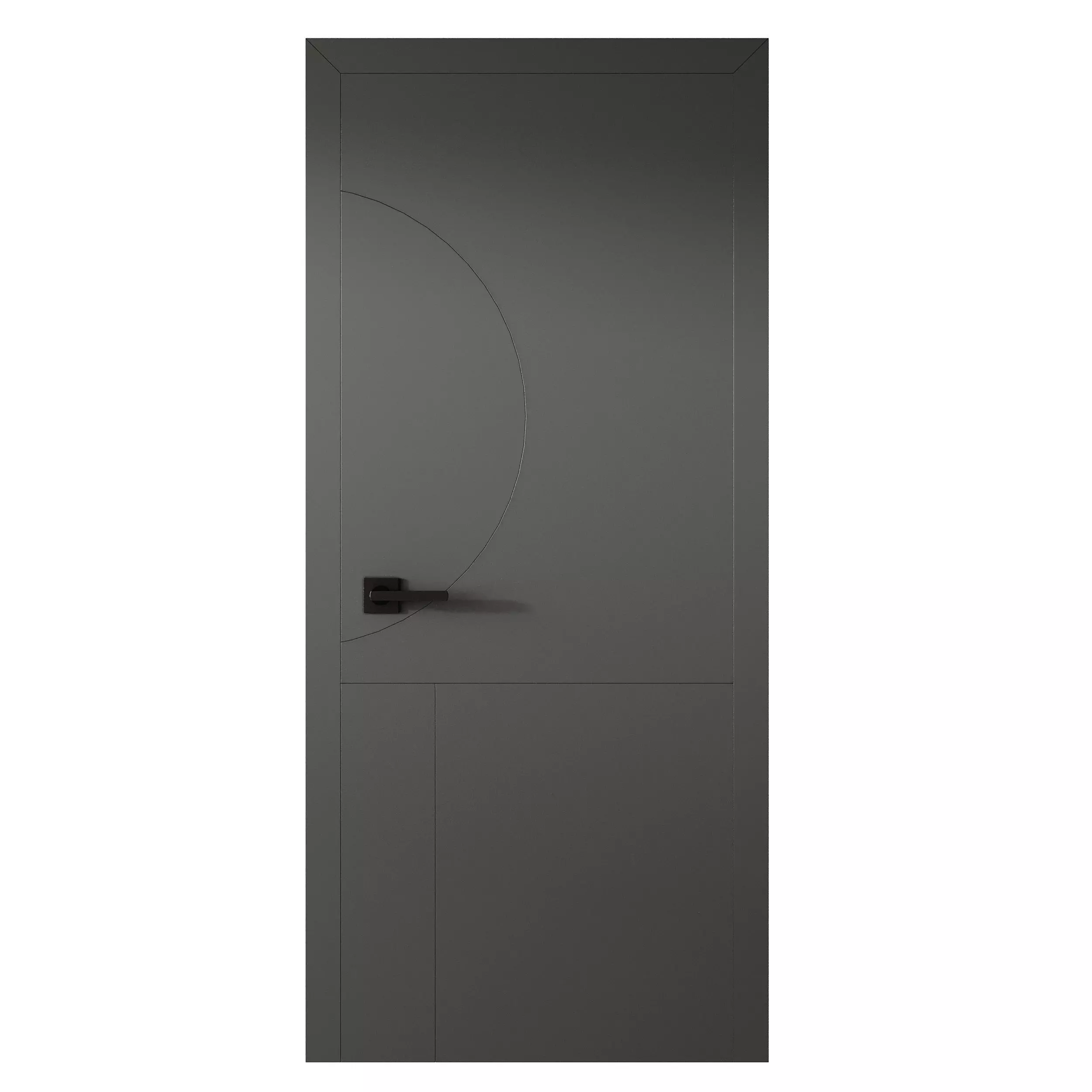 Modern Flush Interior Door 16 3D model_5