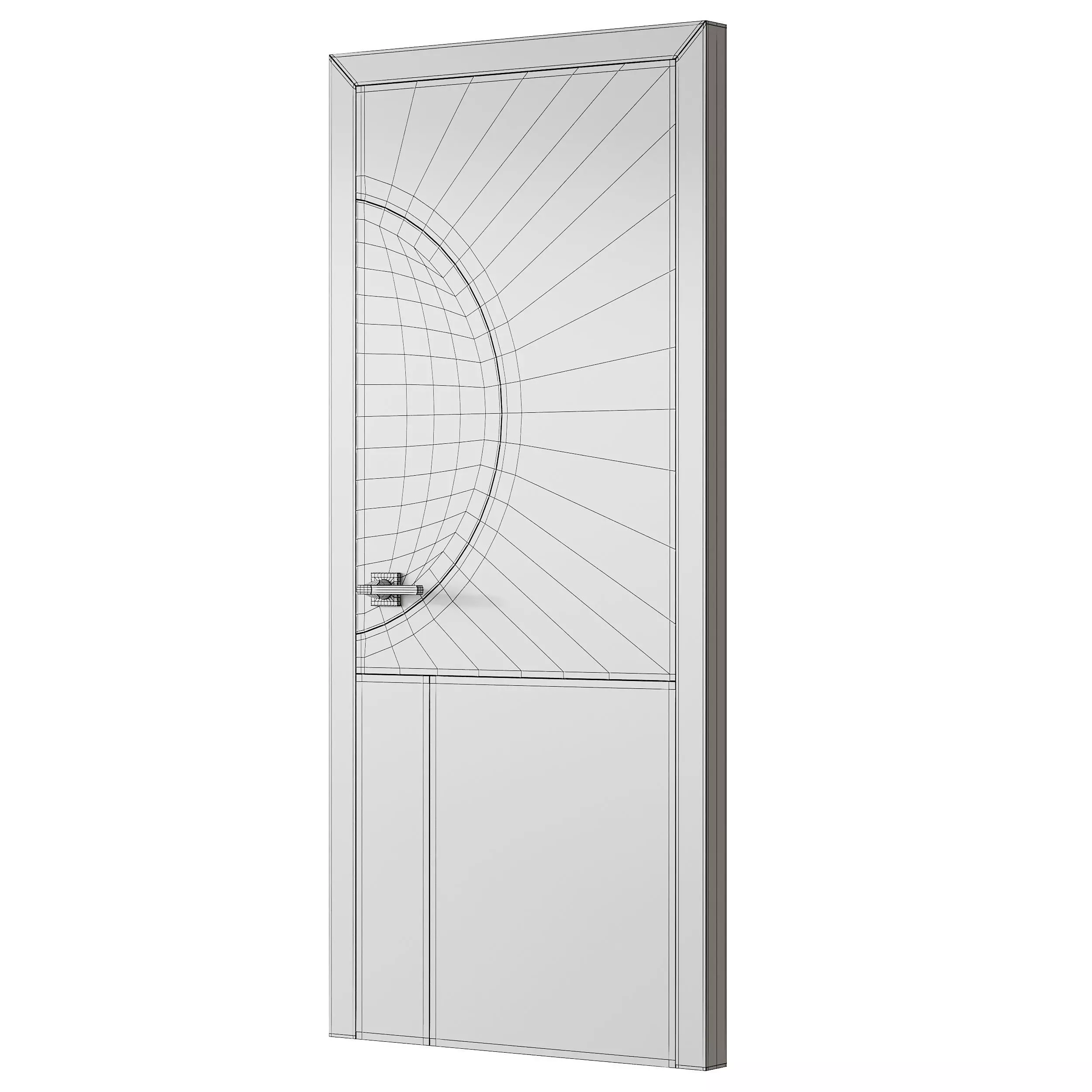 Modern Flush Interior Door 16 3D model_13