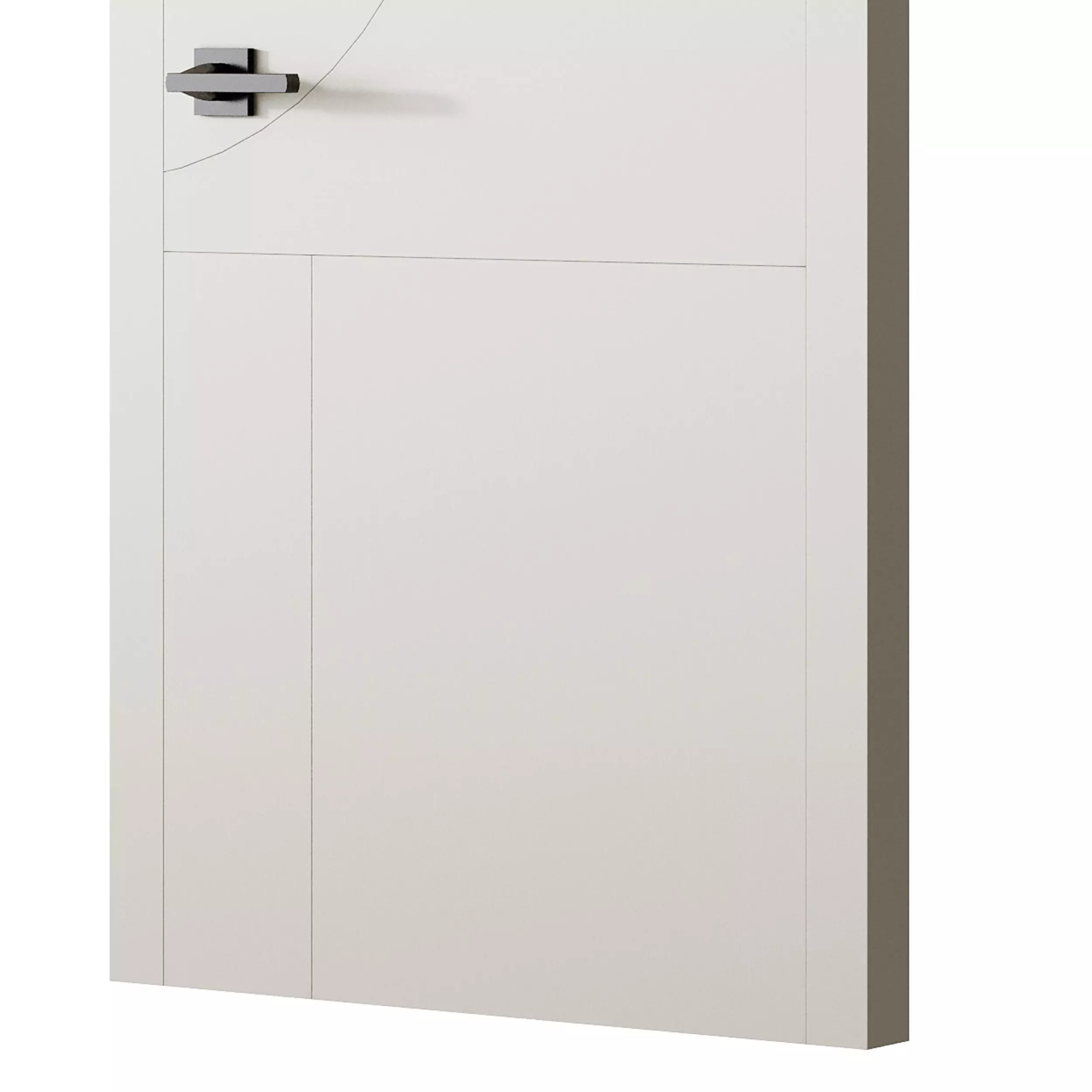 Modern Flush Interior Door 16 3D model_12