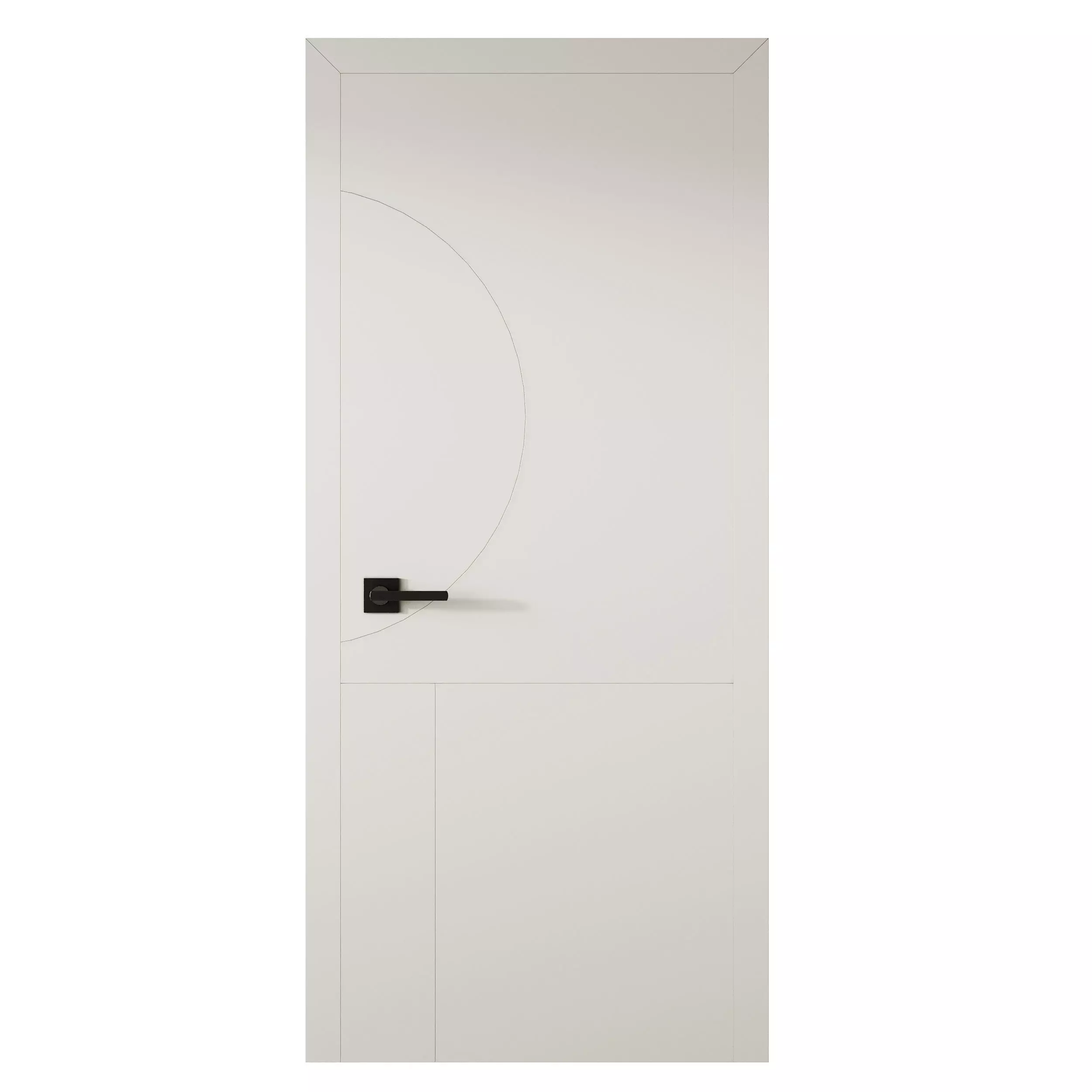 Modern Flush Interior Door 16 3D model_8