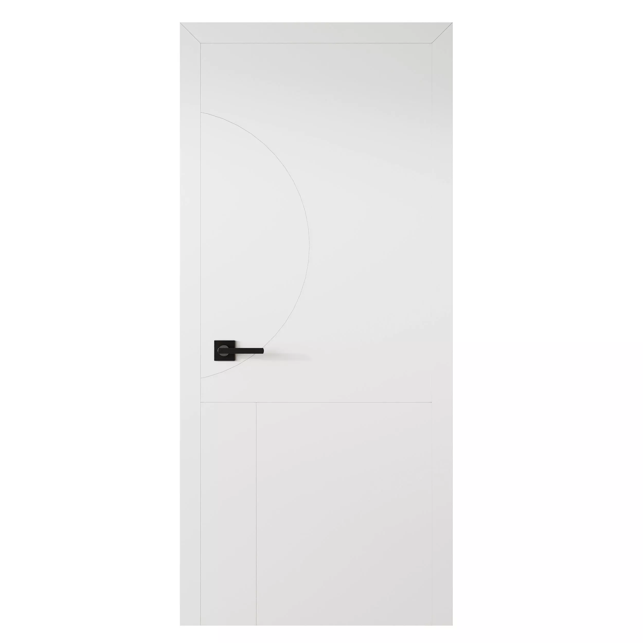 Modern Flush Interior Door 16 3D model_7