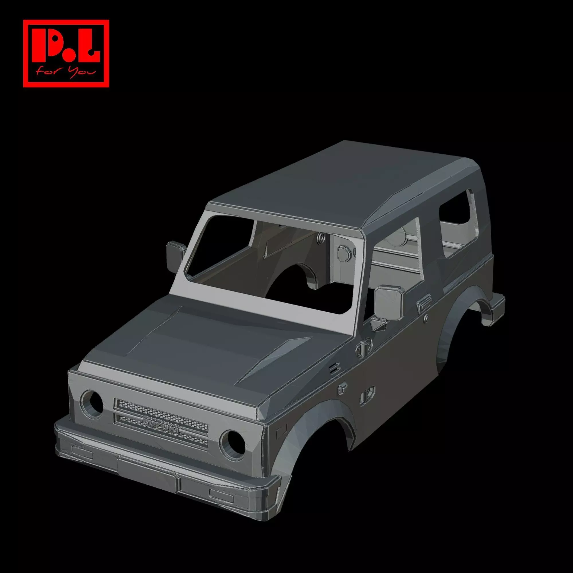 Suzuki Samurai SJ410 car body 3D print model