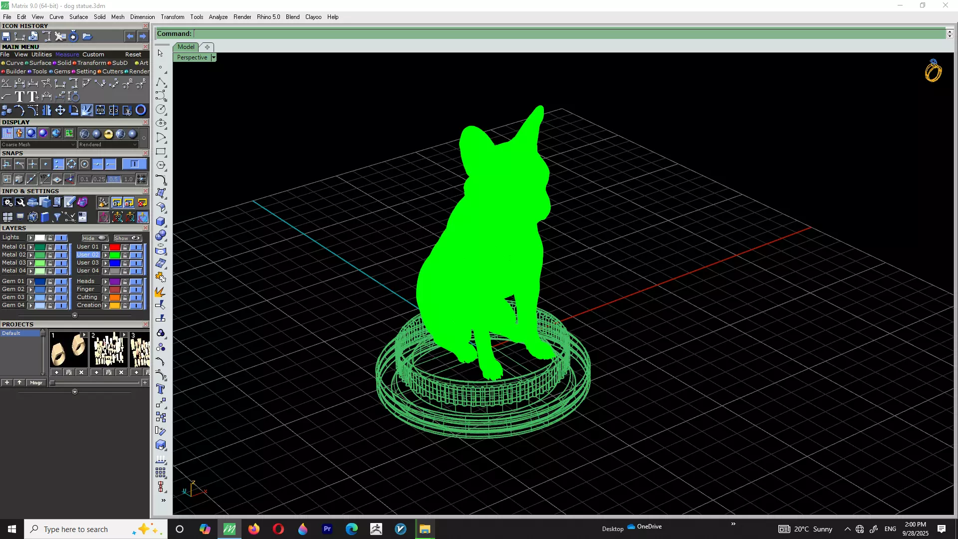 Dog Statue cute luxury 3D print model_6