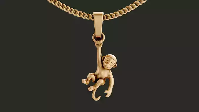 Monkey Pendant 