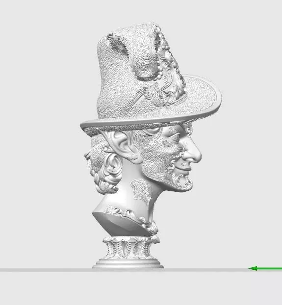 Rococo Elf Bust The Joyful Elegance of Christmas 3D print model_19