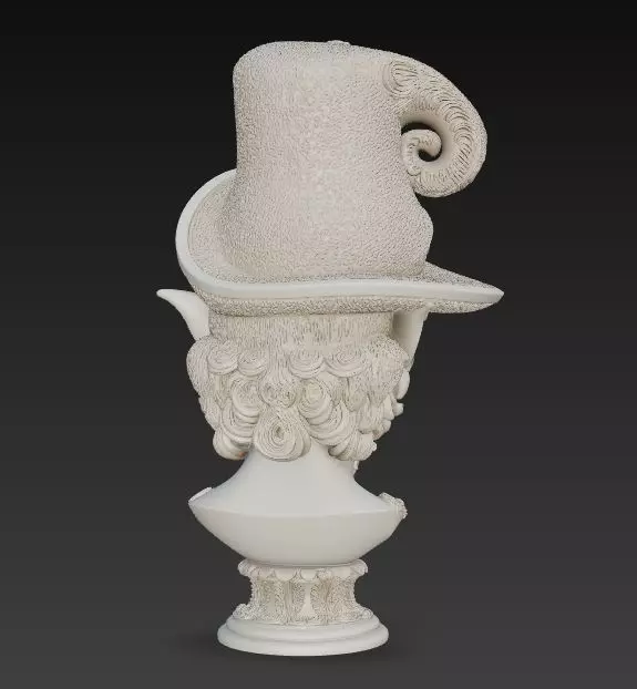 Rococo Elf Bust The Joyful Elegance of Christmas 3D print model_29