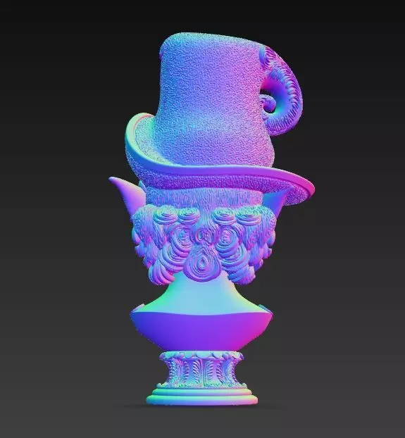 Rococo Elf Bust The Joyful Elegance of Christmas 3D print model_13