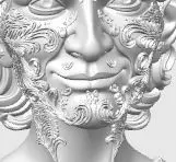 Rococo Elf Bust The Joyful Elegance of Christmas 3D print model_27