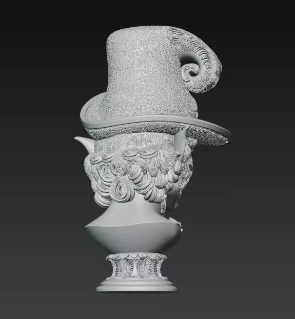 Rococo Elf Bust The Joyful Elegance of Christmas 3D print model_4