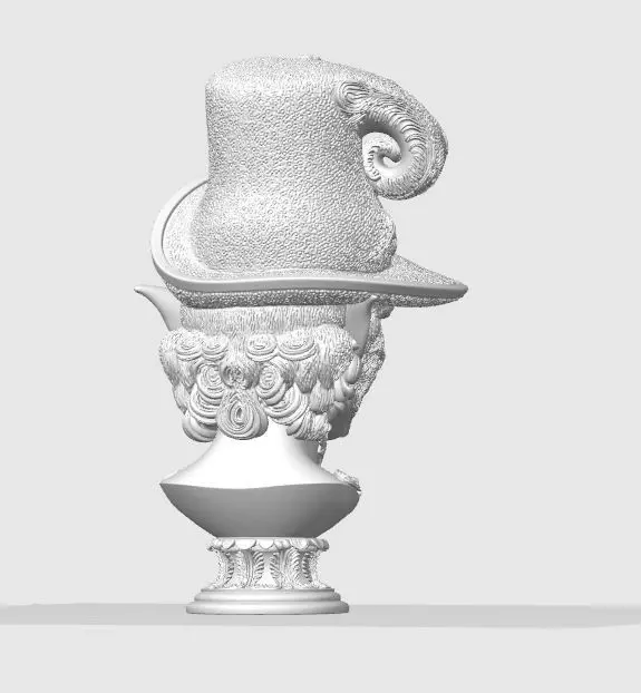 Rococo Elf Bust The Joyful Elegance of Christmas 3D print model_20