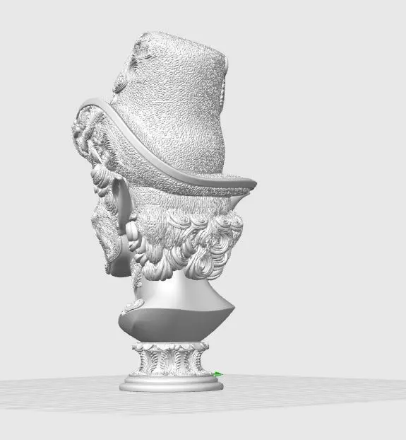 Rococo Elf Bust The Joyful Elegance of Christmas 3D print model_21