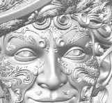 Rococo Elf Bust The Joyful Elegance of Christmas 3D print model_25