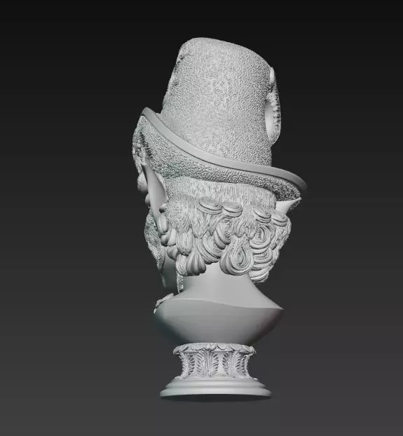 Rococo Elf Bust The Joyful Elegance of Christmas 3D print model_5