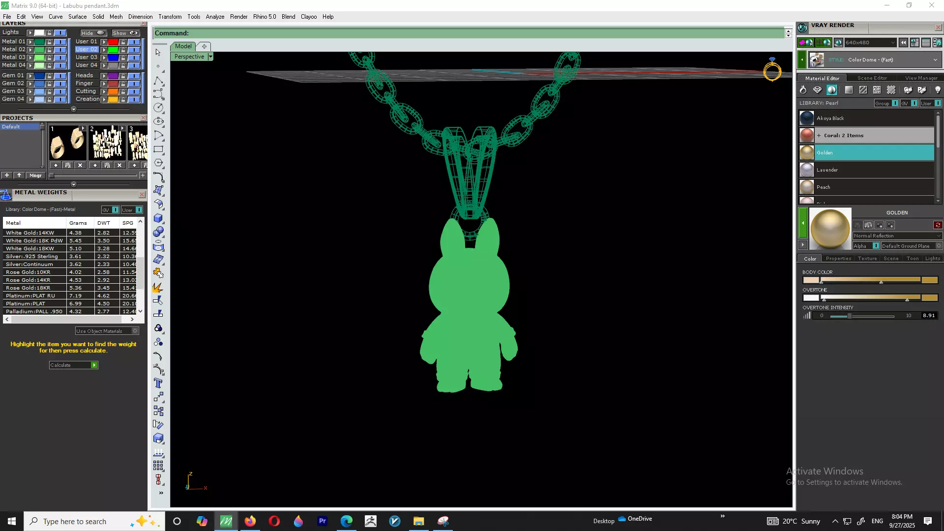 Labubu Pendant 3D print model_5