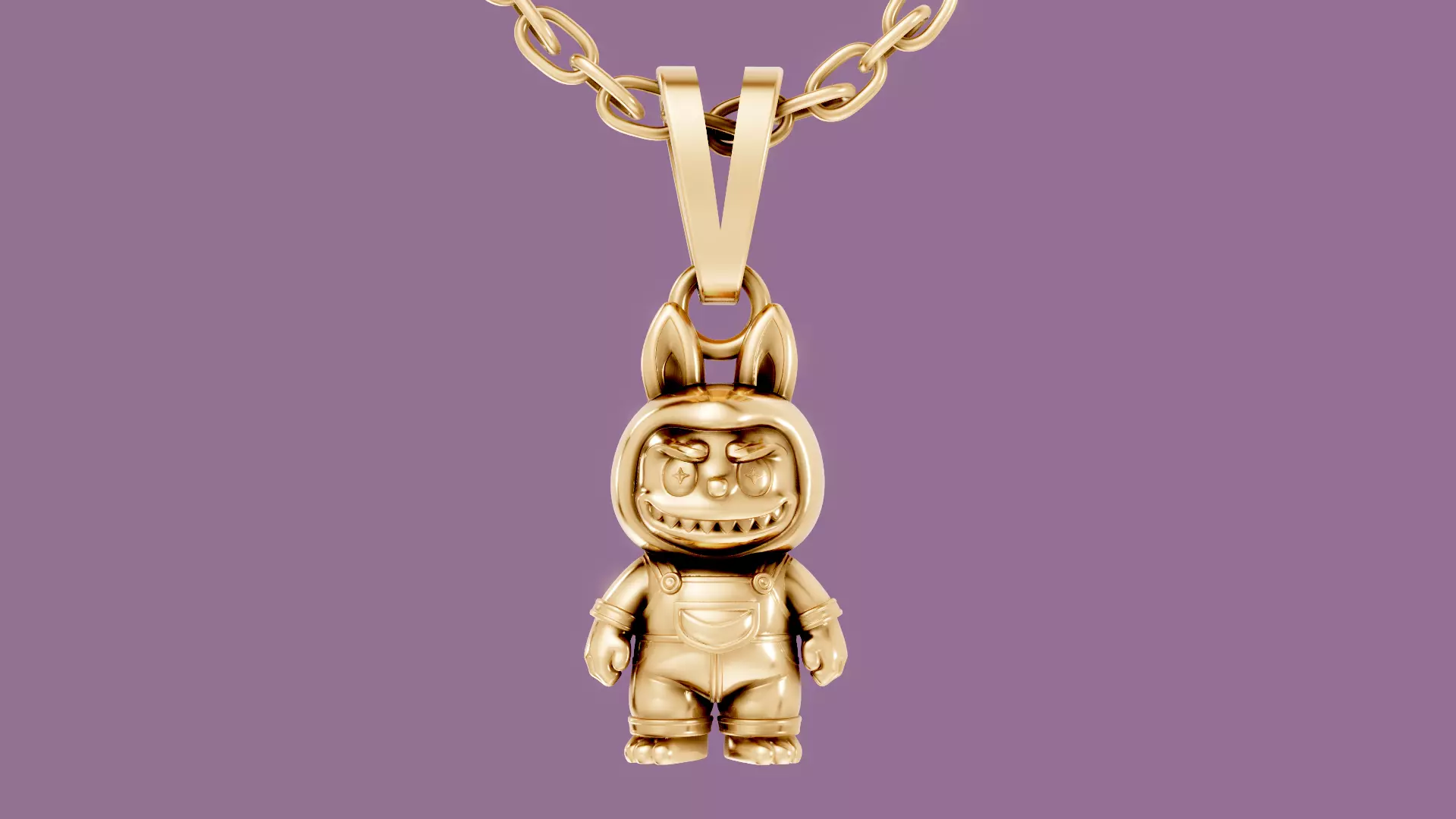 Labubu Pendant 3D print model_0