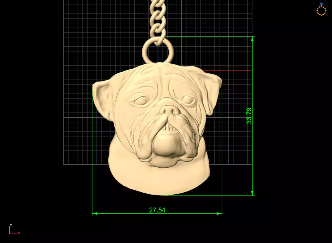 Dog Key Holder 3D print model_5