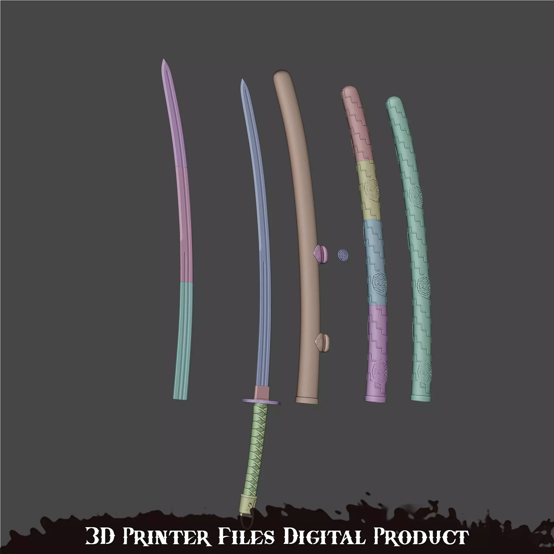 Scared Blade Cosplay Silent Hill F 3D print model_8