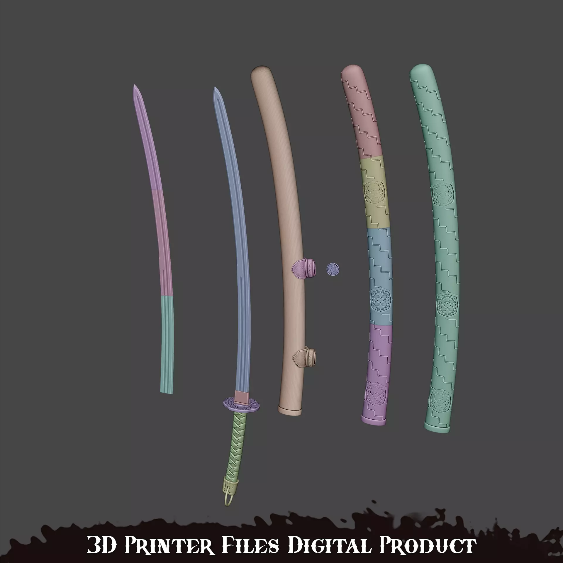 Scared Blade Cosplay Silent Hill F 3D print model_7