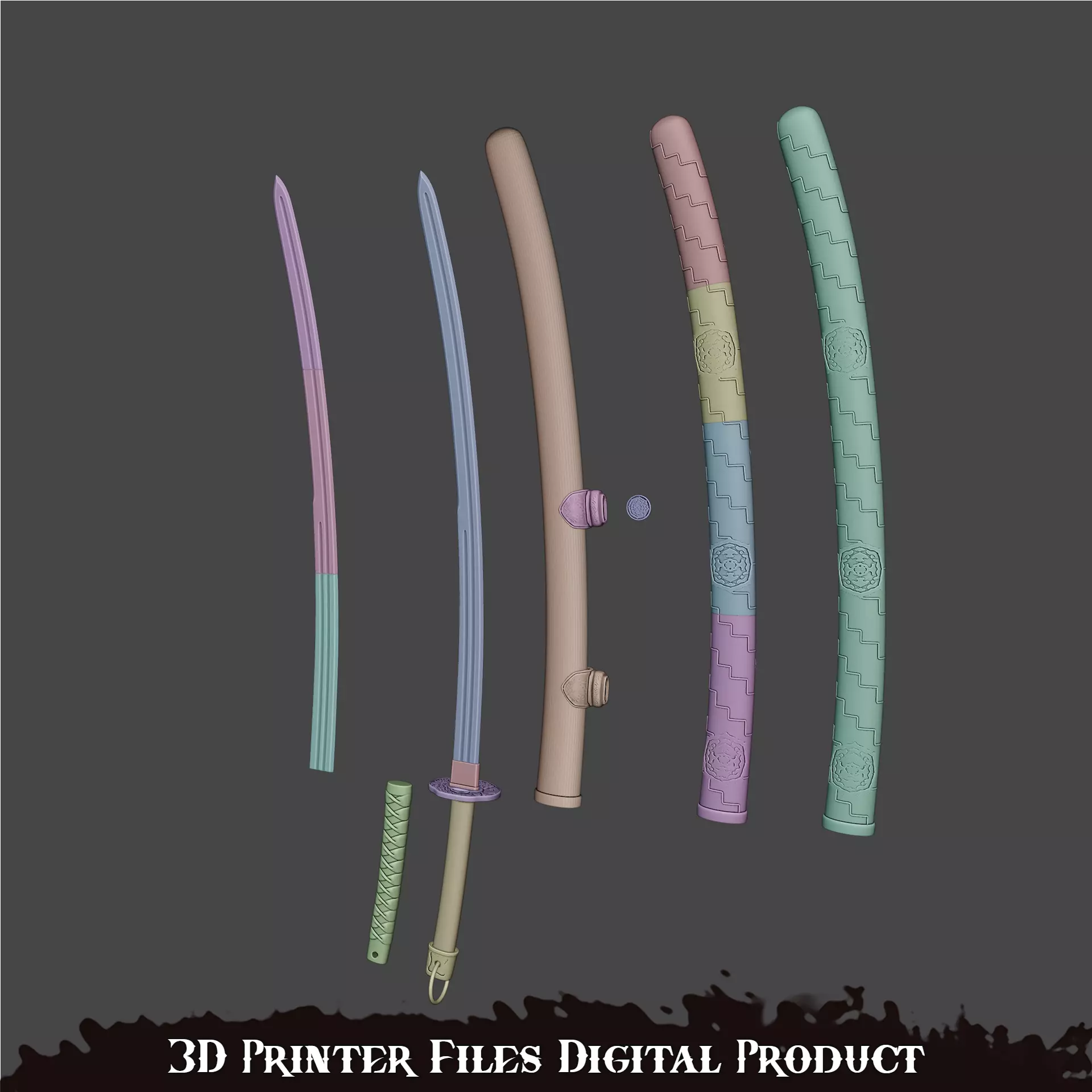 Scared Blade Cosplay Silent Hill F 3D print model_5