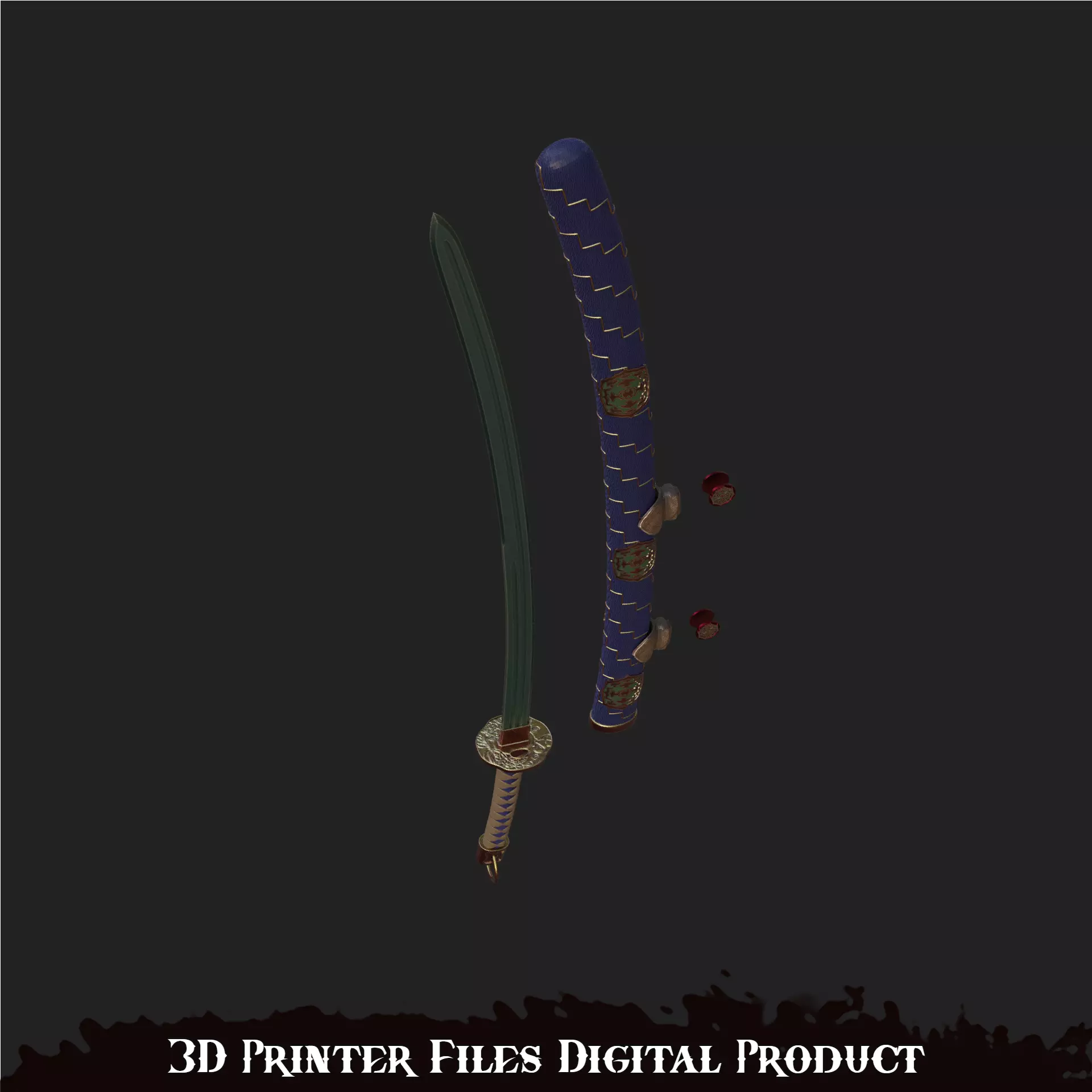 Scared Blade Cosplay Silent Hill F 3D print model_2