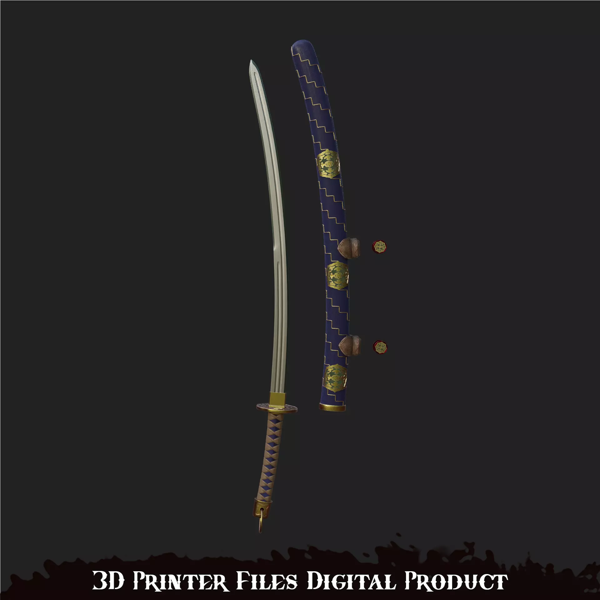 Scared Blade Cosplay Silent Hill F 3D print model_1