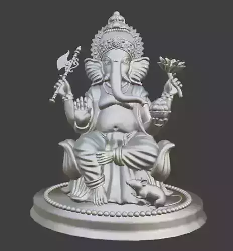 Lord Ganesha Divine Hindu Deity Sculpture Ganpati 