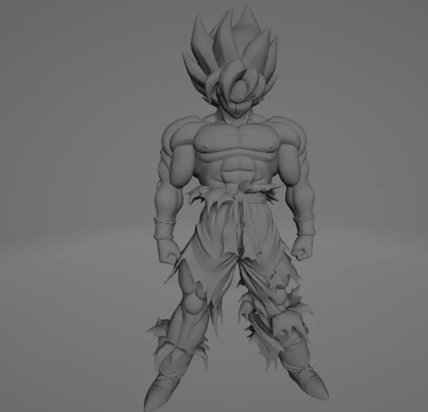 Goku Super Saiyan Free 3D print model_8